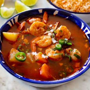 Caldo de camarón