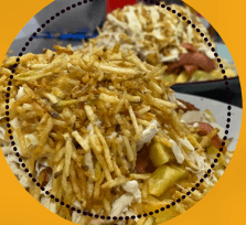 Salchipapa Salchipollo Desmenuzado