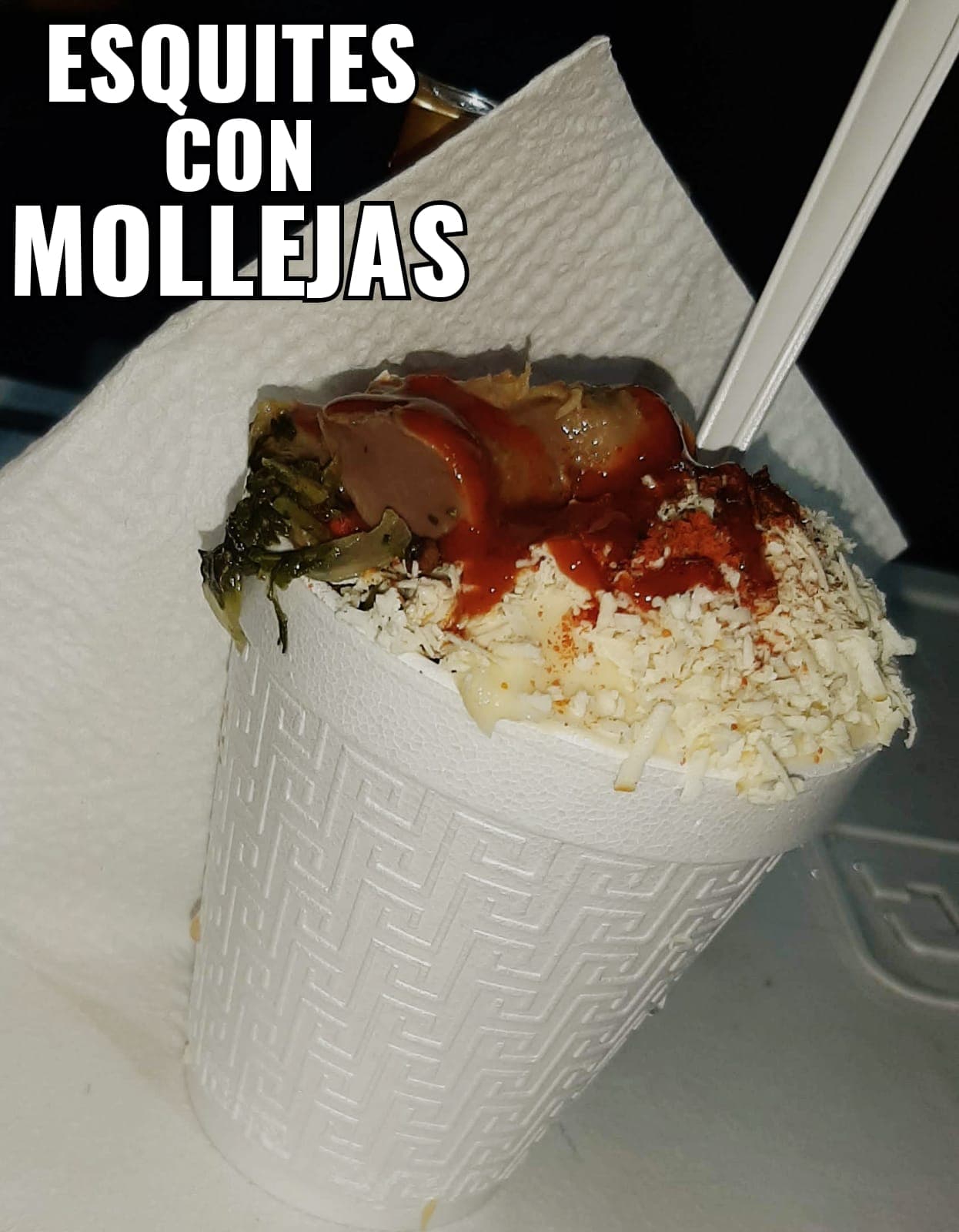 Esquites con Mollejas