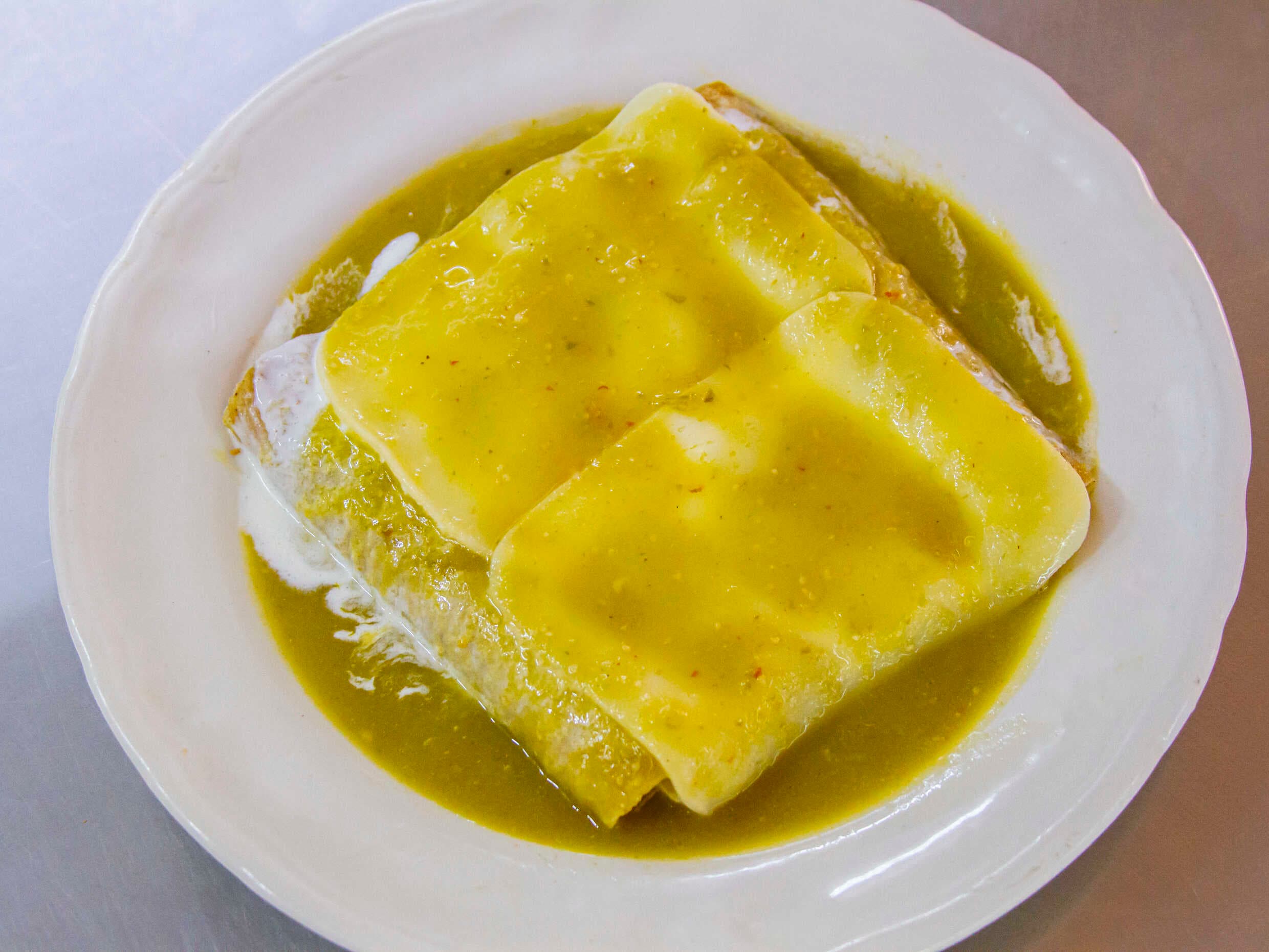 Enchiladas Suizas de Pollo