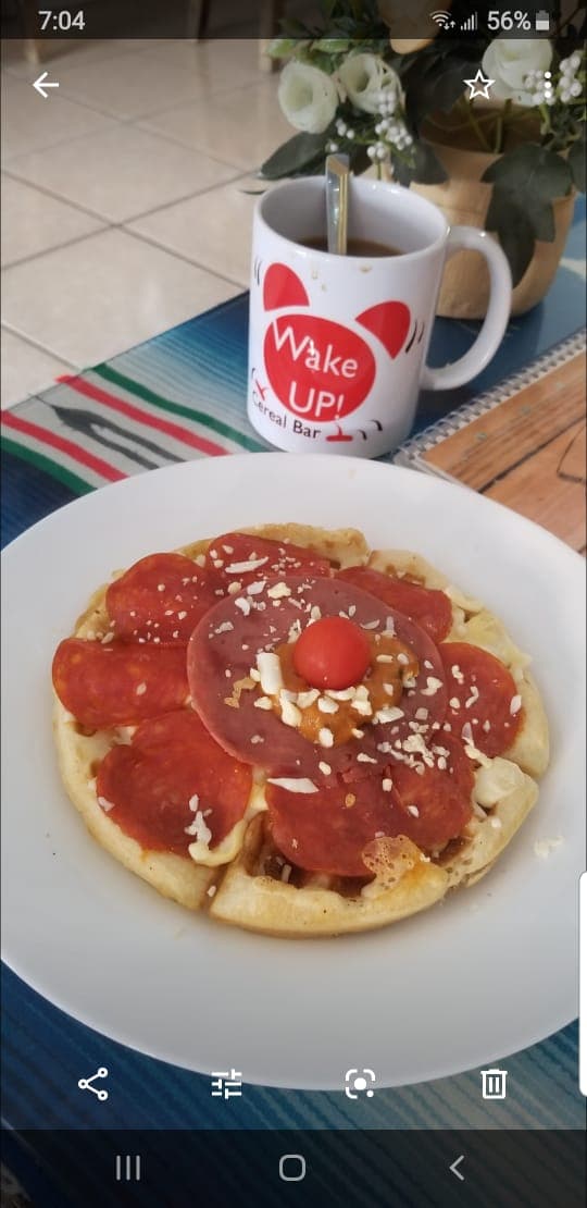 Waffle Carnes Frías
