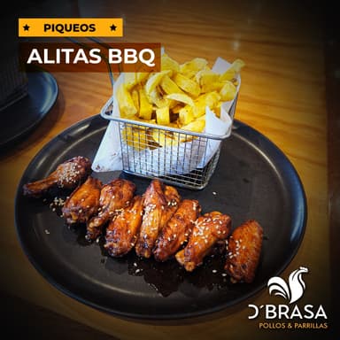Alitas BBQ 8 Uds