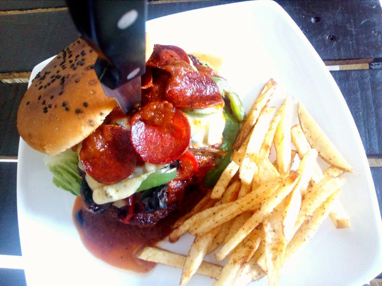 Hamburguesa Pepperoni