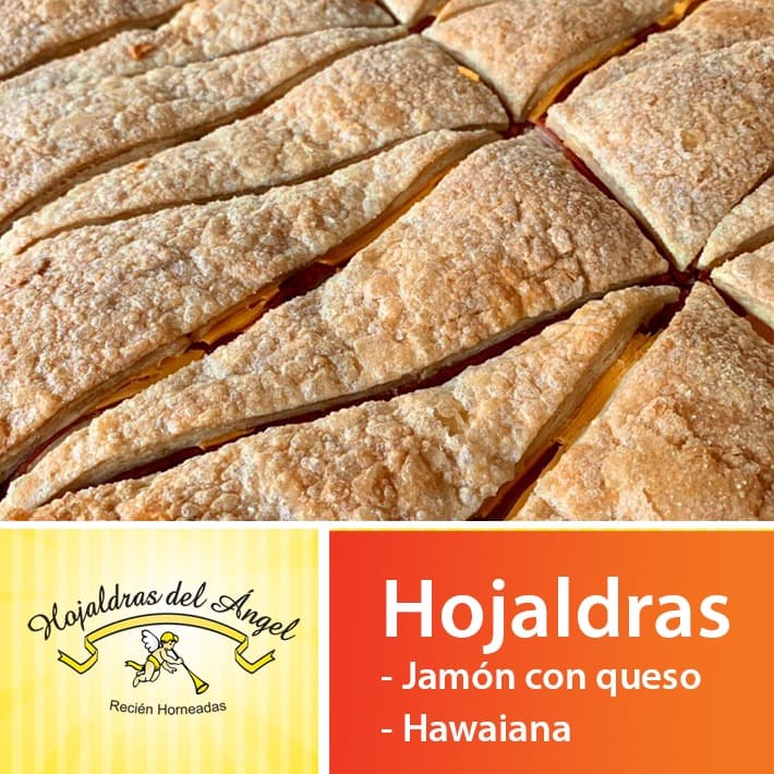 Hojaldras de Jamón Con Queso y Azúcar