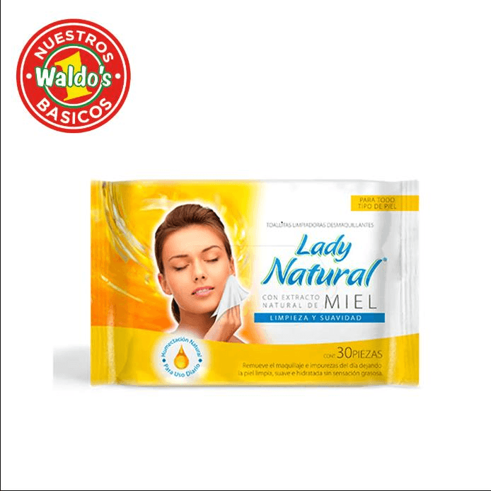 Lady Natural Toallitas Desmaquillantes Miel