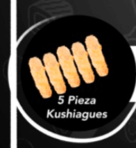 5 piezas de Kushiages de pollo