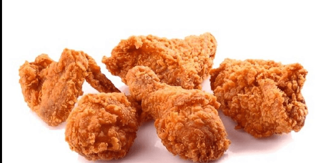 6 Alitas + Papas fritas + Ensalada.