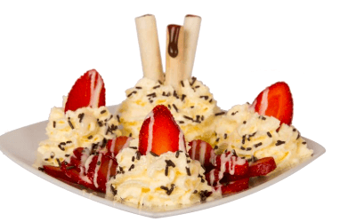 Fresas con crema