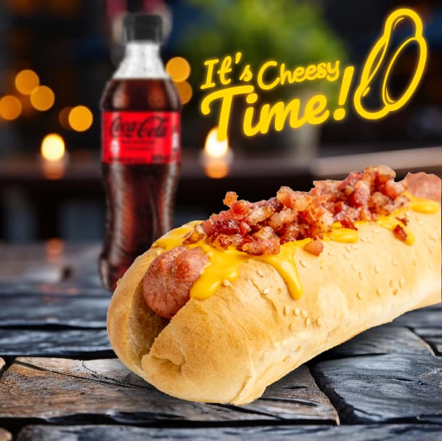 Perro Cheesy Tocineta en Combo