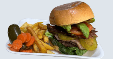 Hamburguesa Especial Clasica con Papas