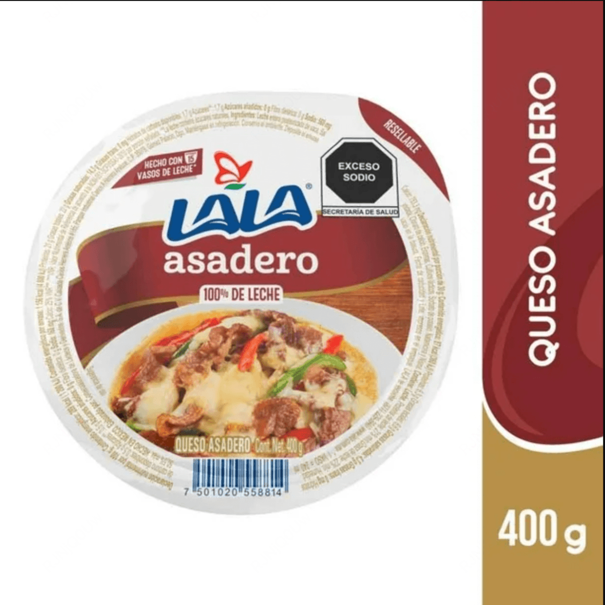 QUESO ASADERO LALA 400 GR PZ