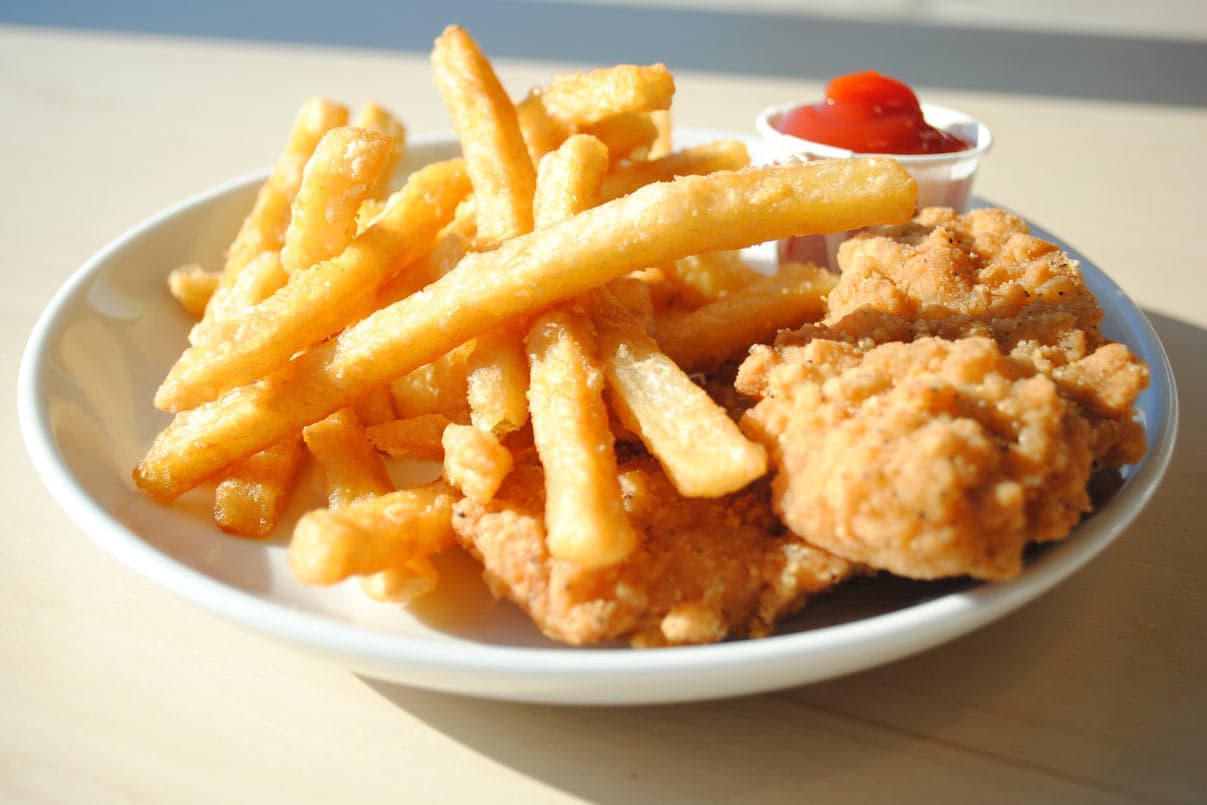Pollo Frito con Papas