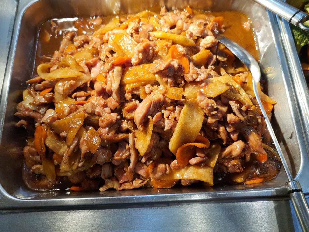 Pollo con salsa teriyaki