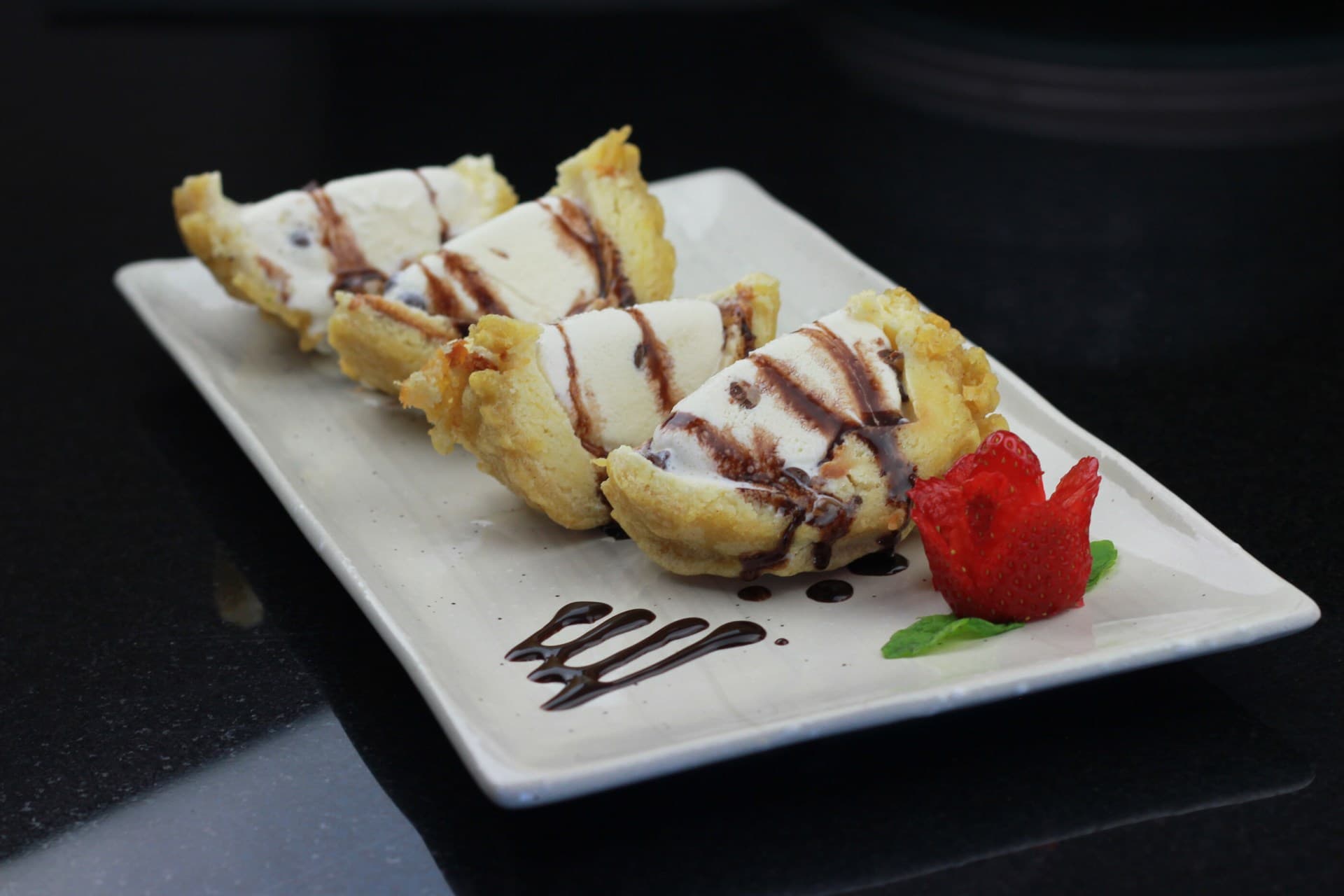 Tempura helado