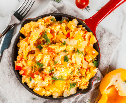 Huevos Estrellados o Revueltos