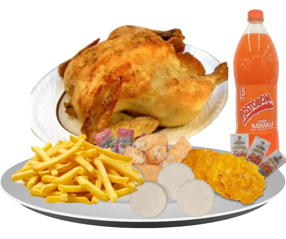 Combo 1-1, Pollo Frito o Broaster