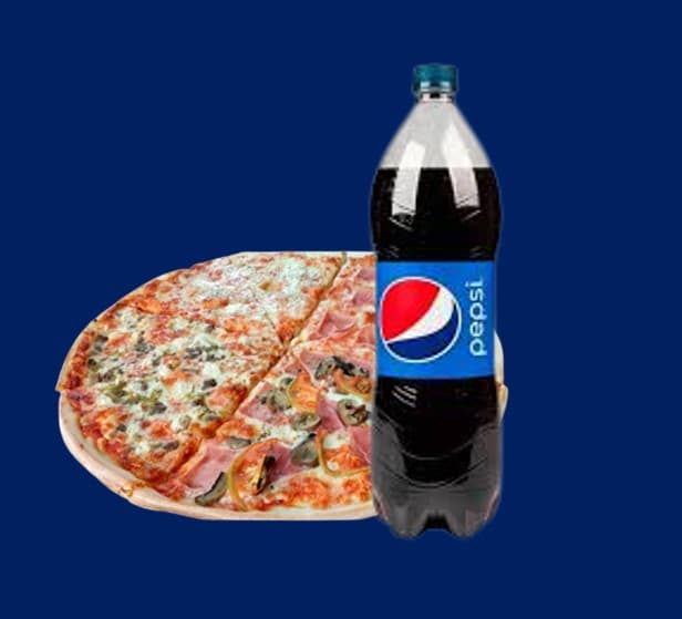 Combo Familiar Pizza Grande Mitades + Refresco Fam