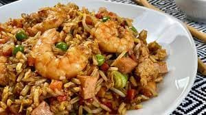 Arroz con Pollo y Camarones Entero