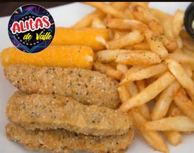 Dedos de queso con papas