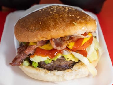 Hamburguesa con Tocino