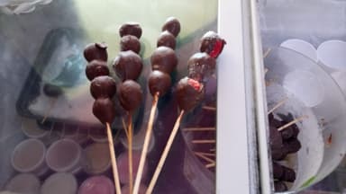 Choco Fresa(fresas en brocheta)