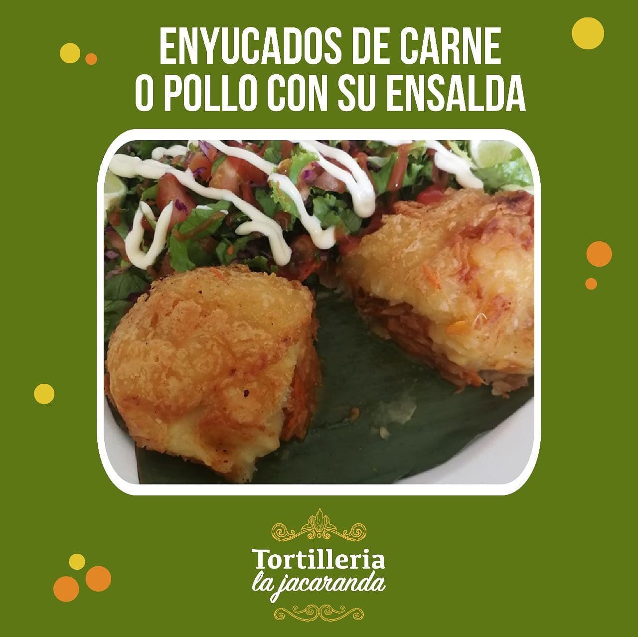 Enyucado de Queso, Carne o Pollo