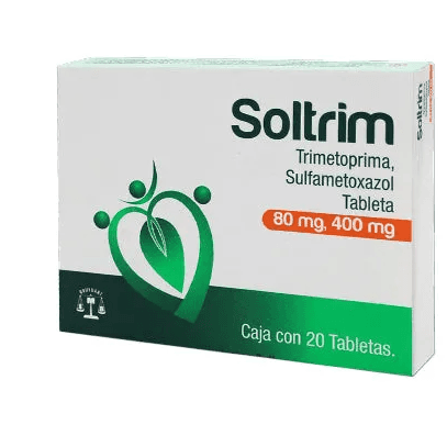 Soltrim Trimetoprima 80 mg / Sulfametoxazol 400 mg 20 Tabletas