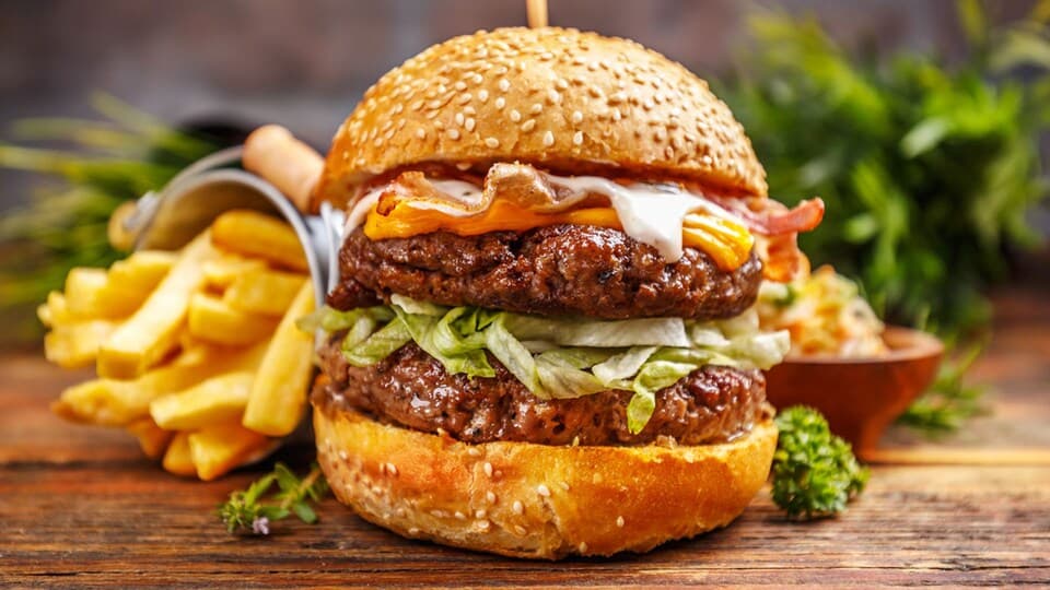 Hamburguesa Doble Carne  🍔😋🚨