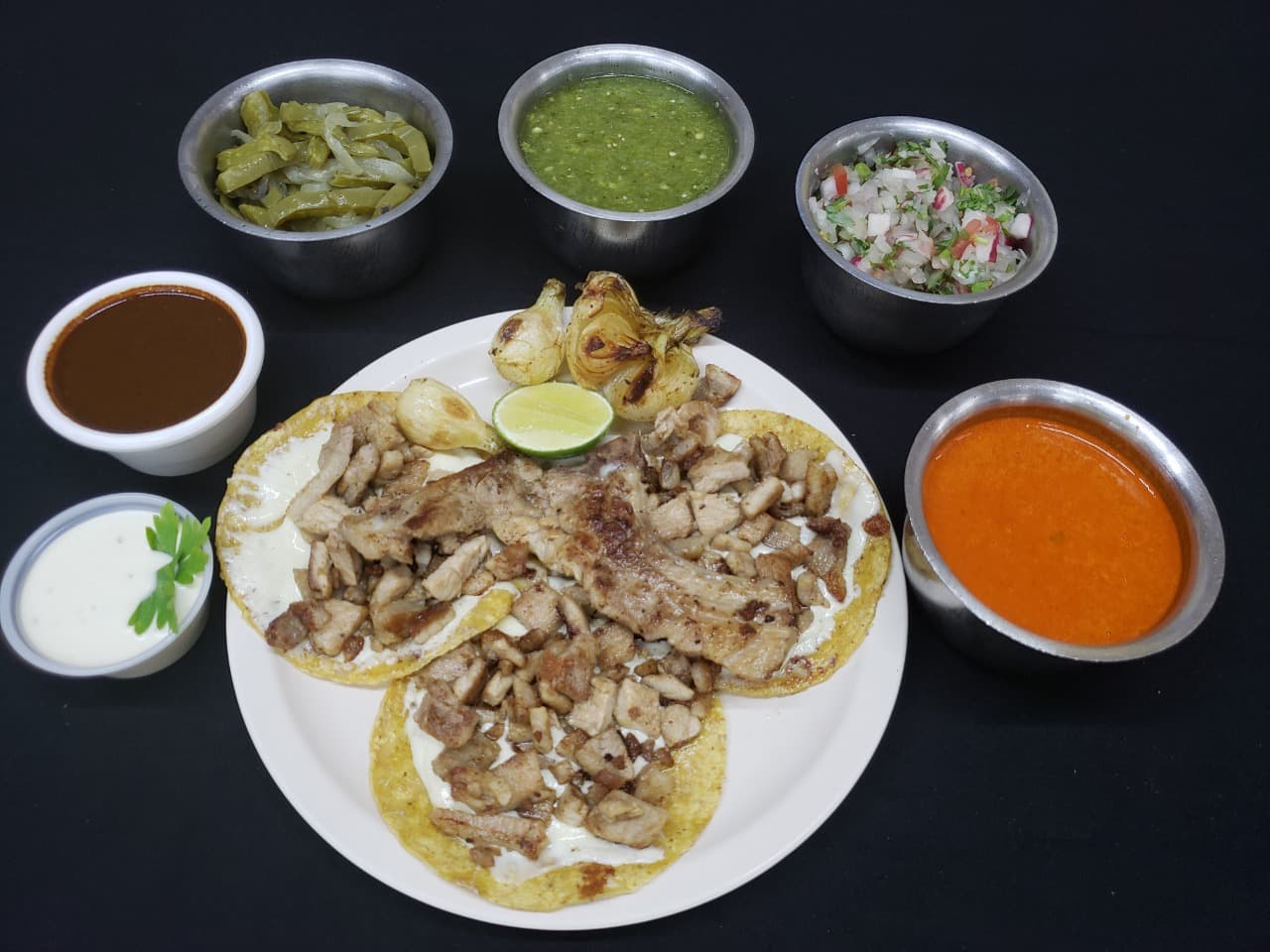 Orden de Tacos Chicos de Bistec con Queso