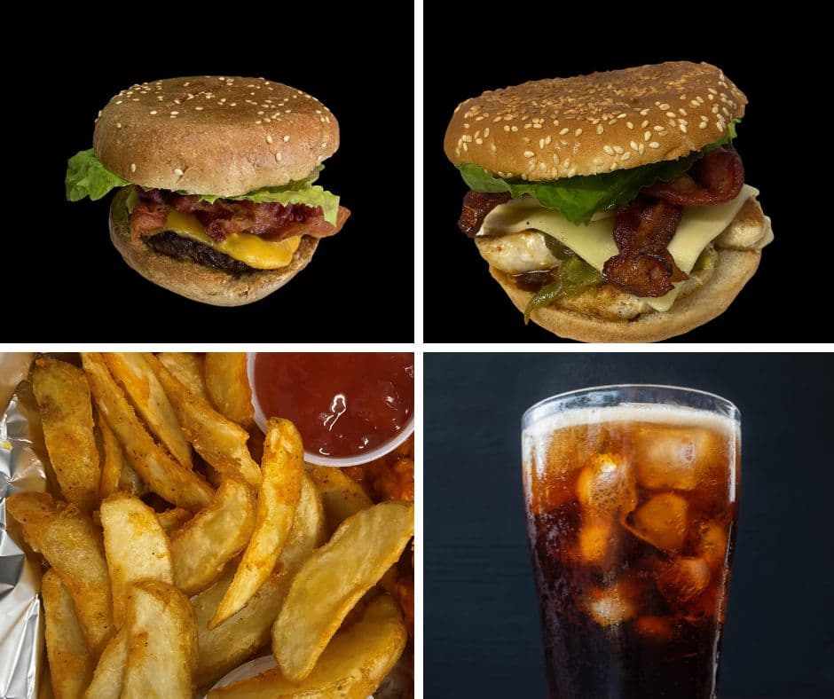 Combo Doble: 2 Hamburguesa con Papas + 2 Refrescos