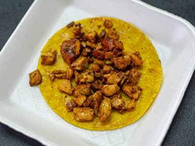 Taco chuleta maiz