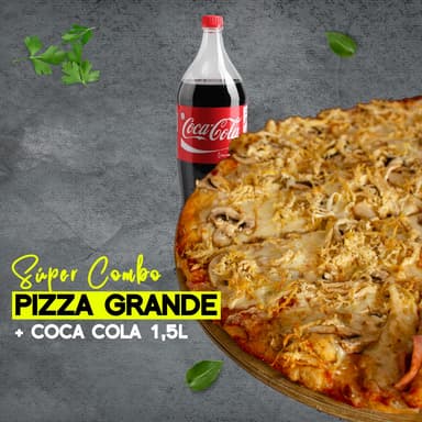 Combo Pizza Tradicional Grande + Coca Cola 1.5Lt