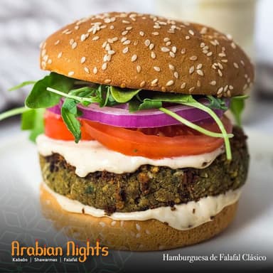 Promo Gourmet Hamburguesa de Falafal Clásico