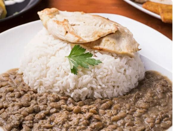 Pechuga Light, Arroz y Menestra