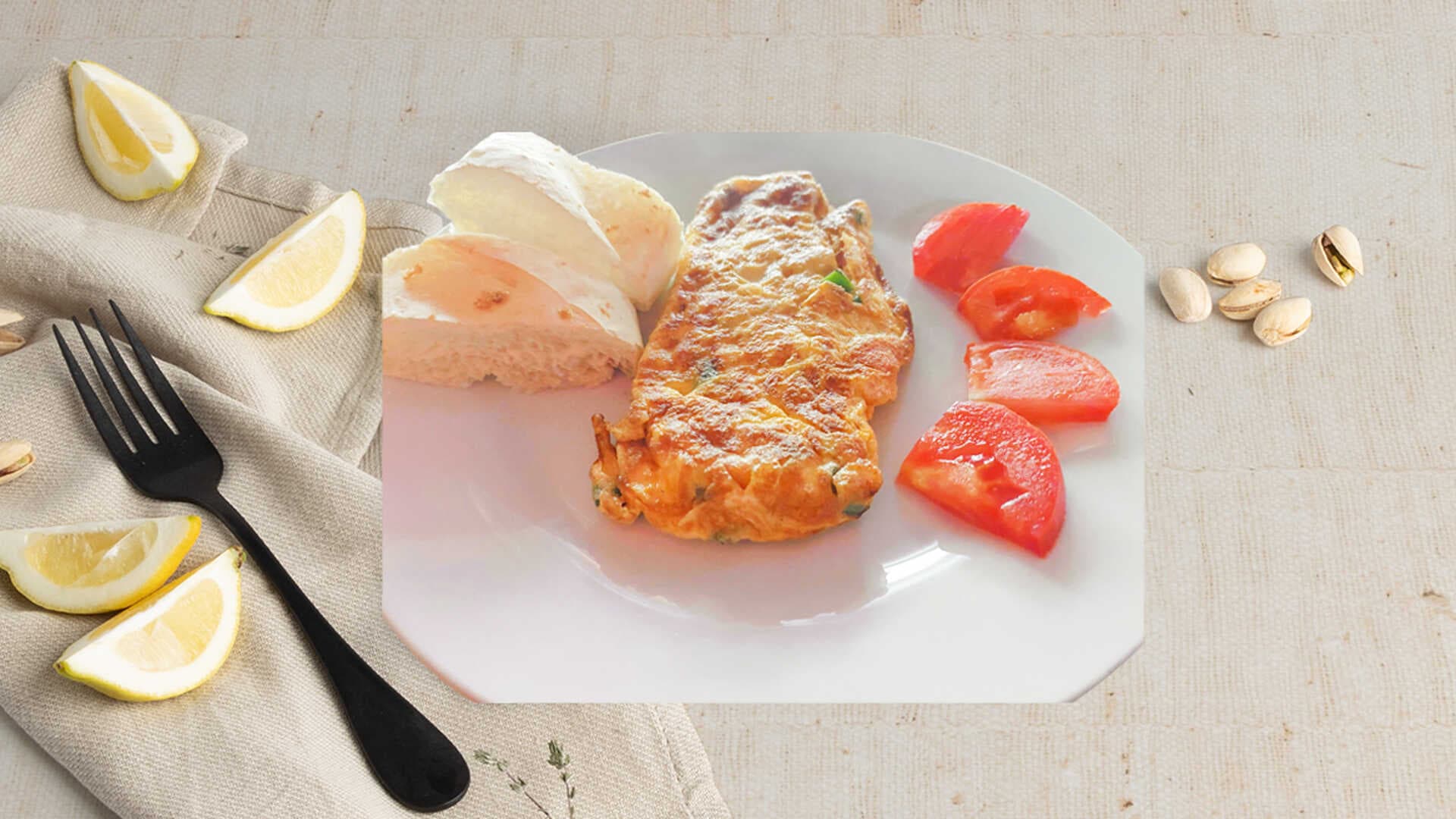 Omelette con Jamón y Queso