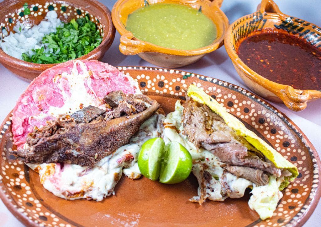 taco de montalayo de borrego con verdura