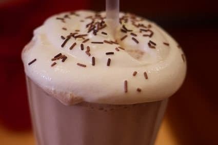 Malteada de chocolate