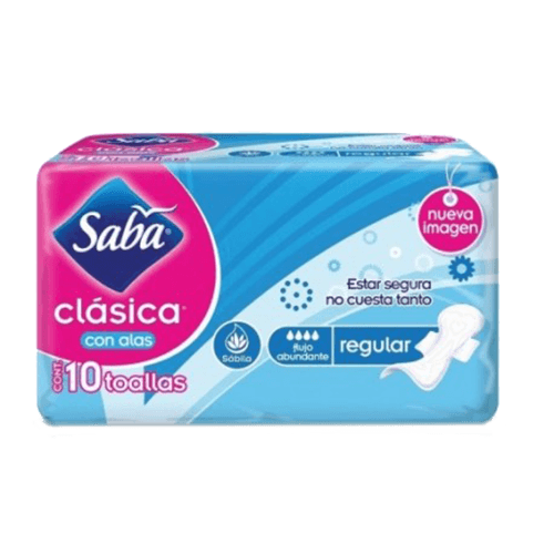 Toalla Clasica Saba C/Alas 10 unidades