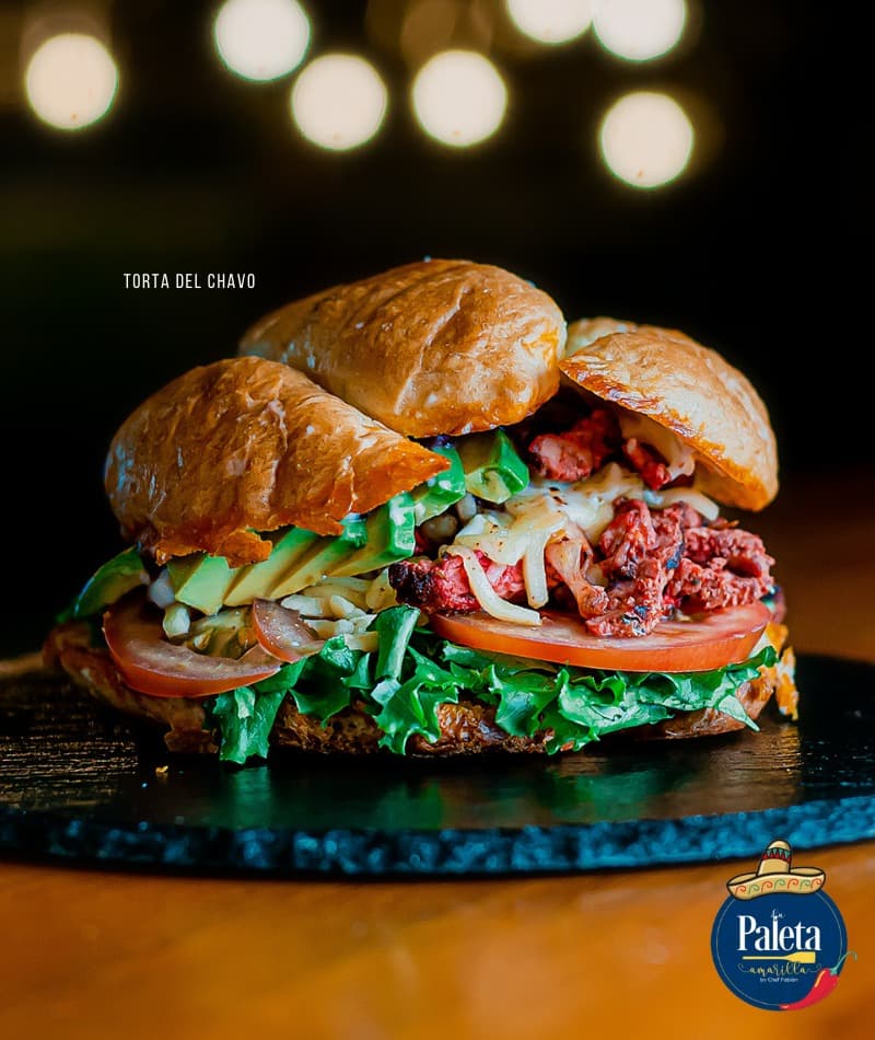 Torta del Chavo (Birria, Pastor ó Cochinita)