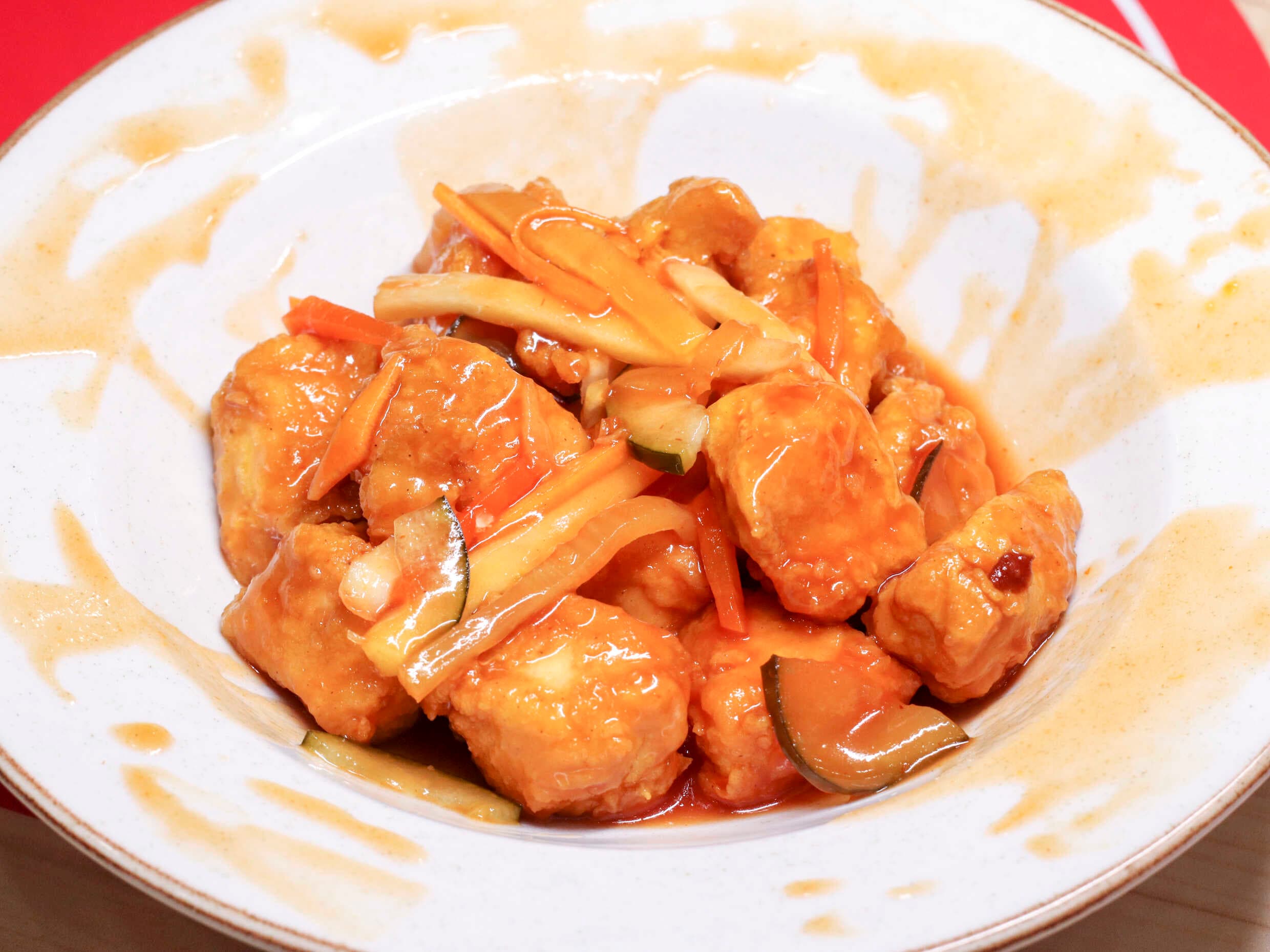 Porción de Pollo Agridulce