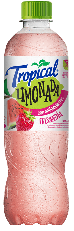Limonada Tropical Fresa Sandía Botella 500 ml