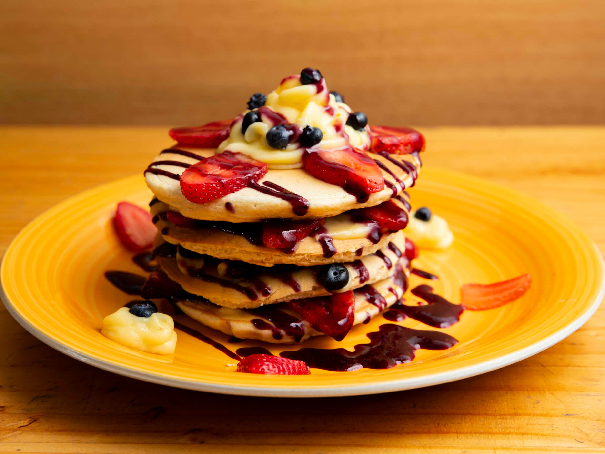 Pancake Frutos Rojos Dobles