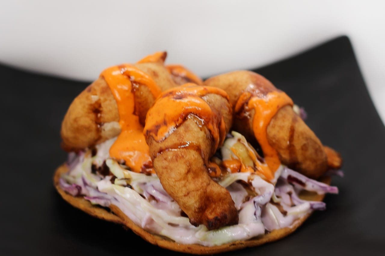 Tostada Camarón Caramelo