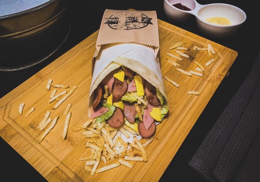 Enchilada de Hot Dog