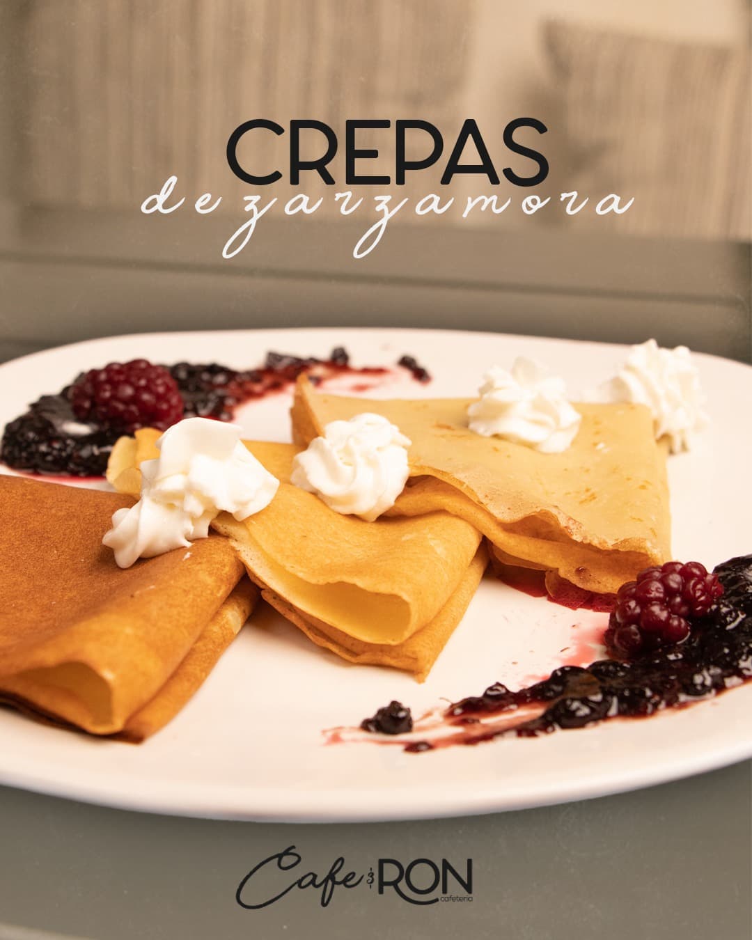 Crepa de Zarzamora con Philadelphia