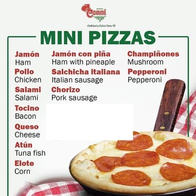 2 Mini Pizzas a Elegir