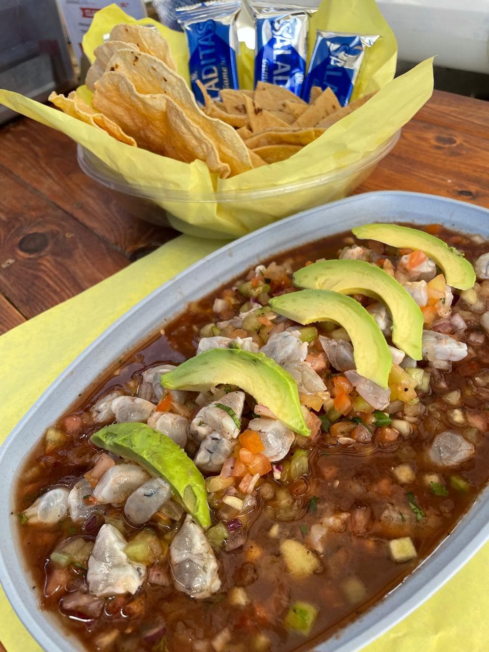 Litro ceviche de Camaron Curtido