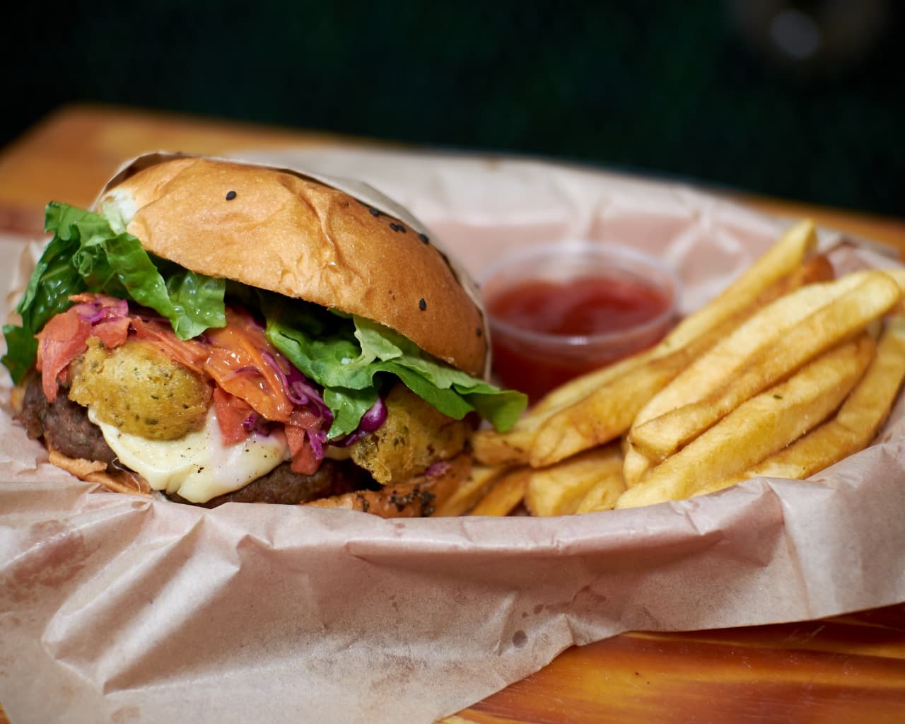 Hamburguesa Mar y Tierra