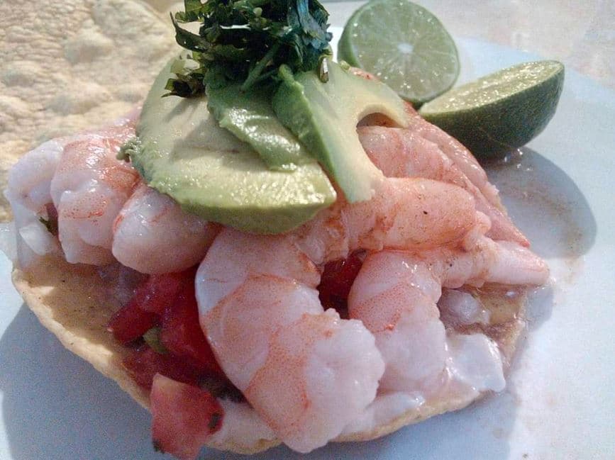 Tostada de Camarón
