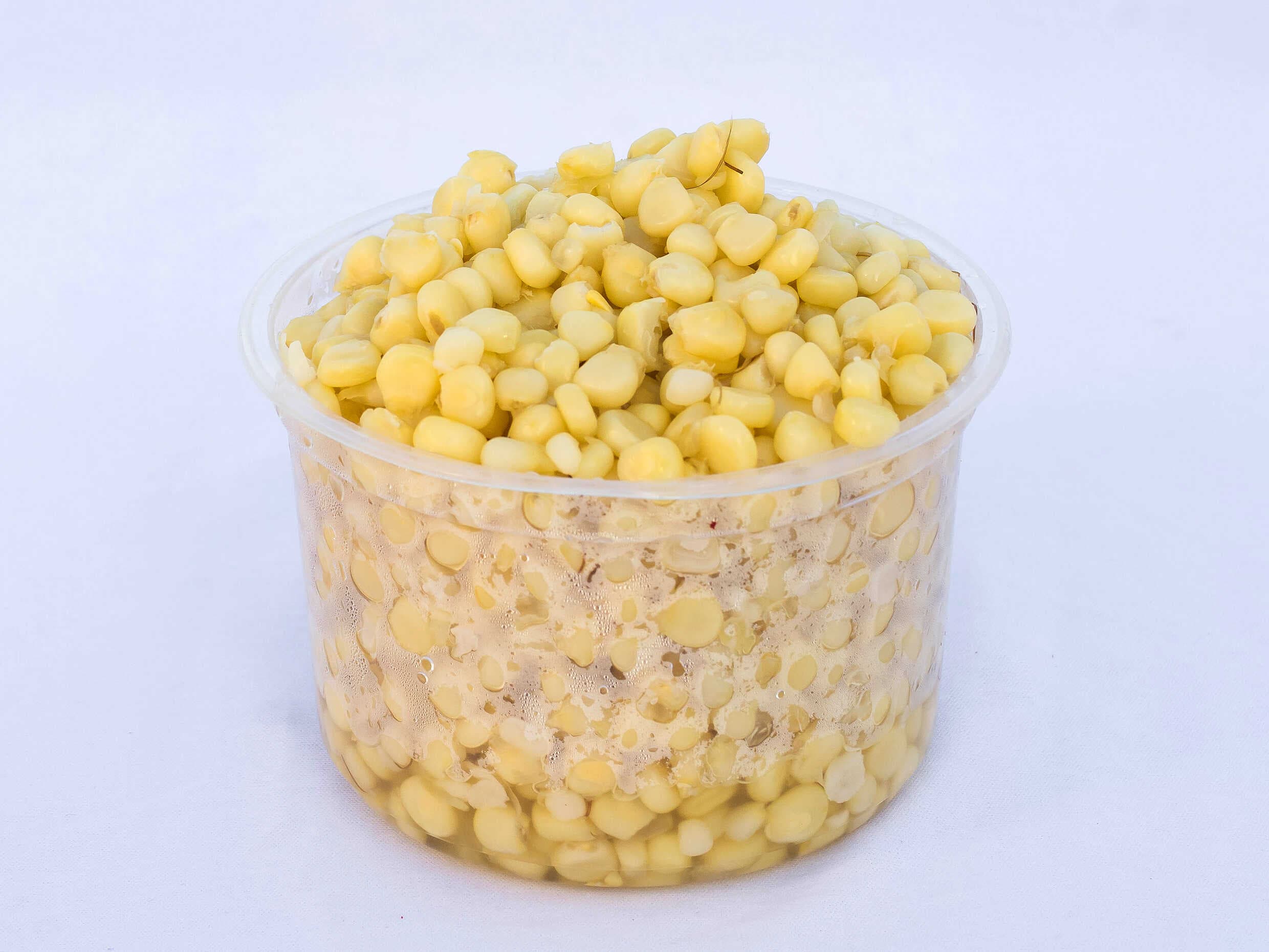 Medio litro de elote Natural.